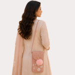 Blush Petal Embellished Mobile Sling Bag - Image 2