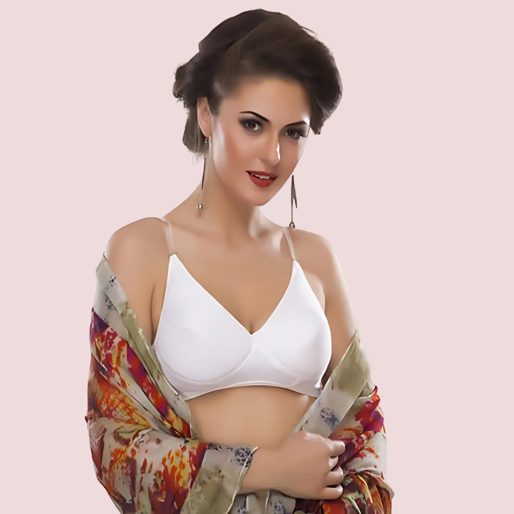 1MfYIYqrKlZYTdznv7sYHZGOAiakRboupjdEcRf1.png Pure cotton wire free white bra for summers - Image 1