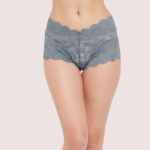 Lace Solid Women's Boy Shorts - Image 2