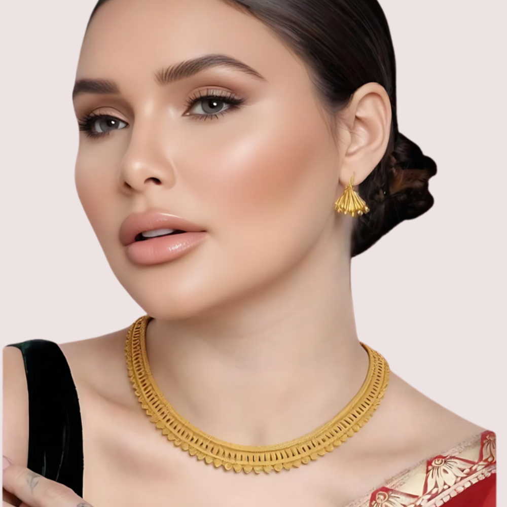 75SPrrxkmeA4cUODwq1FcY40GvN8ZjFbuRwng9T9.png Classic Radiance Gold-Plated Filigree Necklace - Image 1