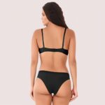 Timeless Black Cotton Bra Set - Image 3