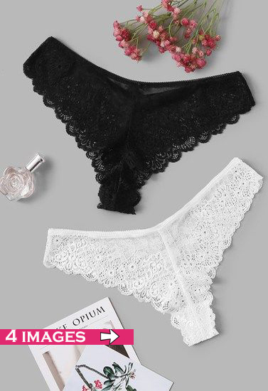 8ZUaWautgYkREl9Bz58bRIToVwZc1WDNOS0KuODm.jpg 2 Pack Black & White Lace Hipster - Image 1