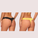 (Pack of 2) Ladies' Lace Thong Panties Set - Image 3
