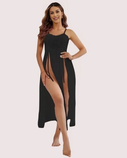 Romantic Black Babydoll Nightwear