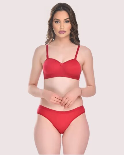 Padded Cotton Bra Panty Set for a Seductive Look (2 pack)