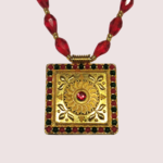 Royal Radiance Red Bead Necklace - Image 2