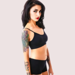 Sporty Spaghetti Strap Sports Bra Matching Boyshort - Image 2