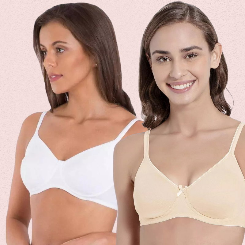 Ju78aWhPd9buygsiF0bWnQmL5yKHRTKGvqd60DhY.png Breathable Cotton Non-Wired Bra (Pack of 2) - Image 1