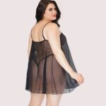 Lunar Desire Plus Size See-Through Nightdress - Image 2