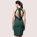 Women's Forest Green One-Piece Dress - Image 4
