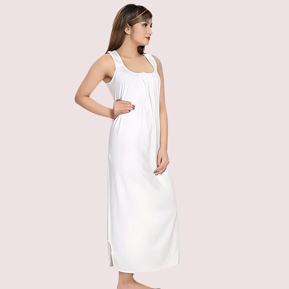 O1B41QwPfcWsJCVsAlUWLiwDwbXmYJ4Pse0ThIiy.png Comfortable Maxi Cotton Nighty Gown - Image 1