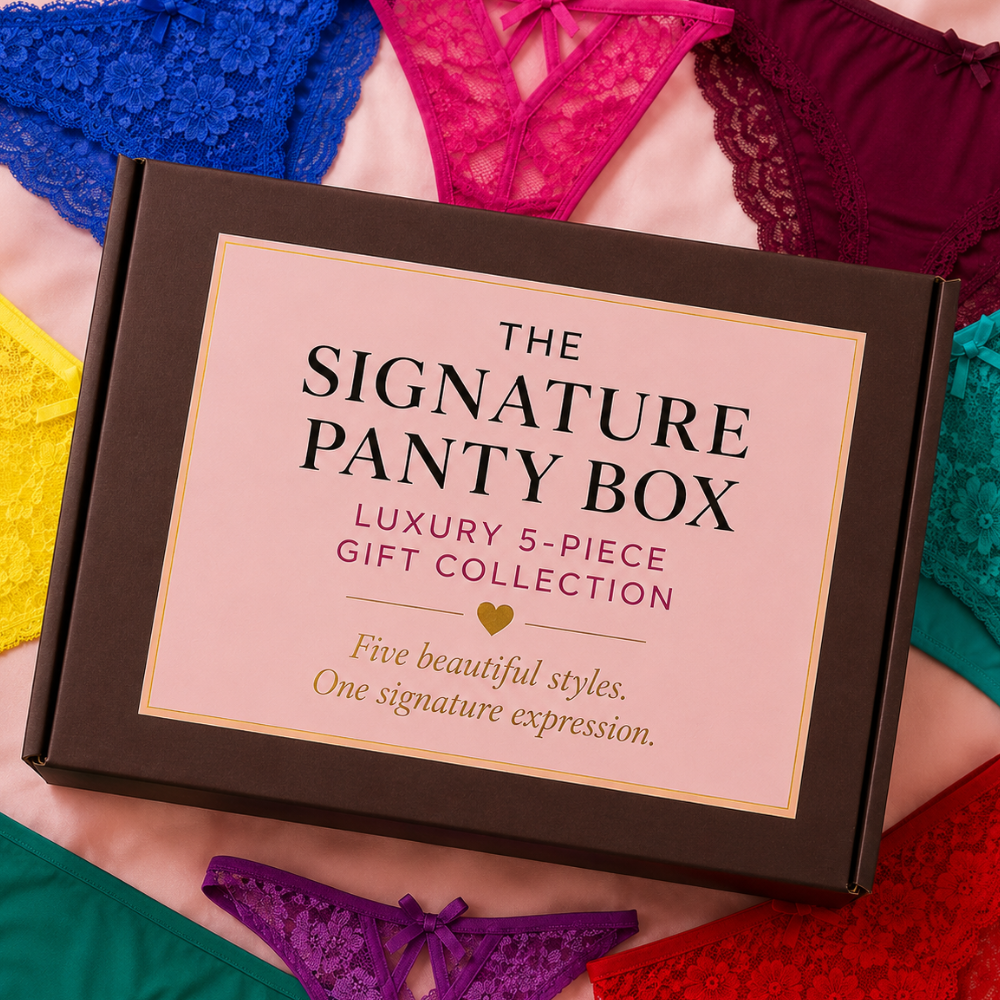 P9xWX8sQqWaM1luJ7URKSHdzkUSw0rWdvwuh1jYP.png The Signature Panty Box — Luxury 5-Piece Gift Collection - Image 1