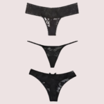 Lace Mesh Thong Panties - Image 7