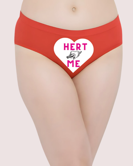 Heart-themed Playful Custom Panty for Her