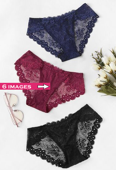 V1y8j5tL6SluvFG47DKude1qv9lKjvmZ2WoJDYRH.jpg 3 Pack Mixed See Through Lace Hipster Panties - Image 1