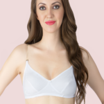 Classic White Transparent Strap Bra