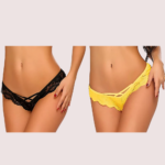 (Pack of 2) Ladies' Lace Thong Panties Set - Image 2