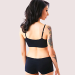 Sporty Spaghetti Strap Sports Bra Matching Boyshort - Image 3