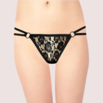 Women's Lace G String & Thong Panties (Pack of 2)