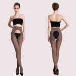 Sexy Women's Open Crotch Crotchless Pantyhose, - Image 2