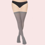Soft Sheer Thigh-High Stockings – Pack of 2 (Brown & Grey Combo) - Image 3