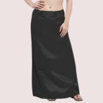 Black & Blue Satin Petticoat Combo (Free Size) - Image 2