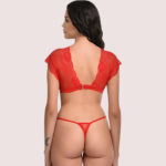 Very Sexy Red Lace Bra G-String Set - Image 3