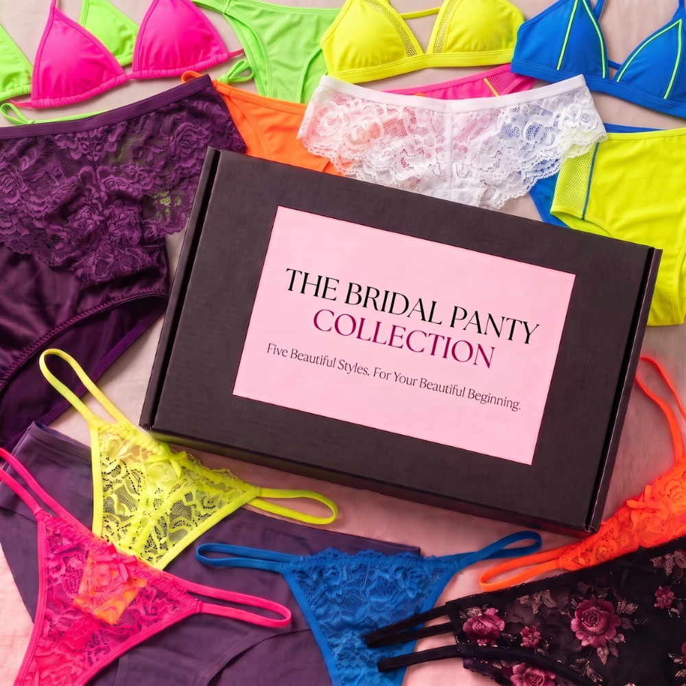 tPwpaxInBcUHEvUCAOCXGnHRPvzE9e1L0AvU2qbC.png The Bridal Panty Collection — Luxury 5-Piece Panty Gift Box - Image 1