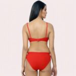 FD Organic Cotton Bra Set – Red | Soft, Skin-Friendly & All-Day Comfort - Image 3