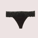 No Secret Low Rise "V" Shape Lace Thong Panty - Image 3